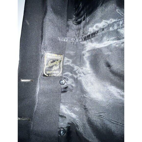 1960's Vietnam War Era US Navy Suit CMDR Naval Uniform Jacket & Pants Black Gold - Picture 11 of 16